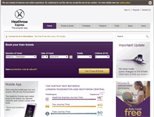 Tablet Screenshot of heathrowexpress.com